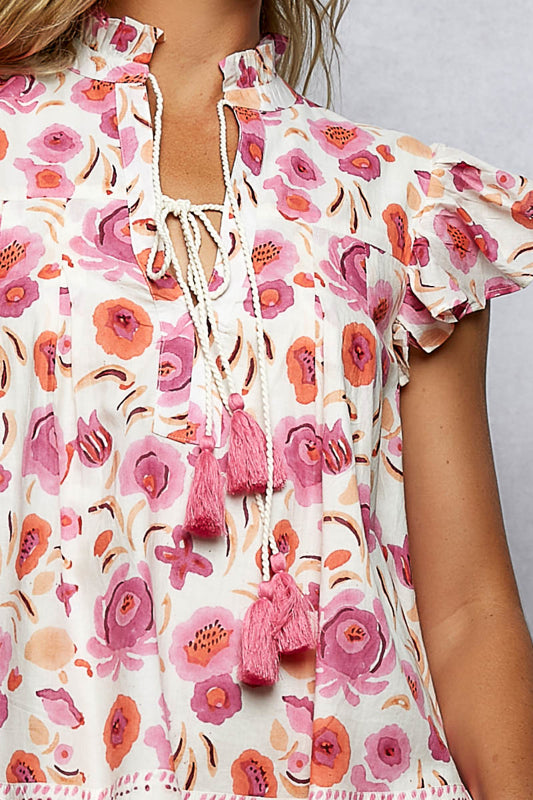 POL Pretty Printed Flutter Top