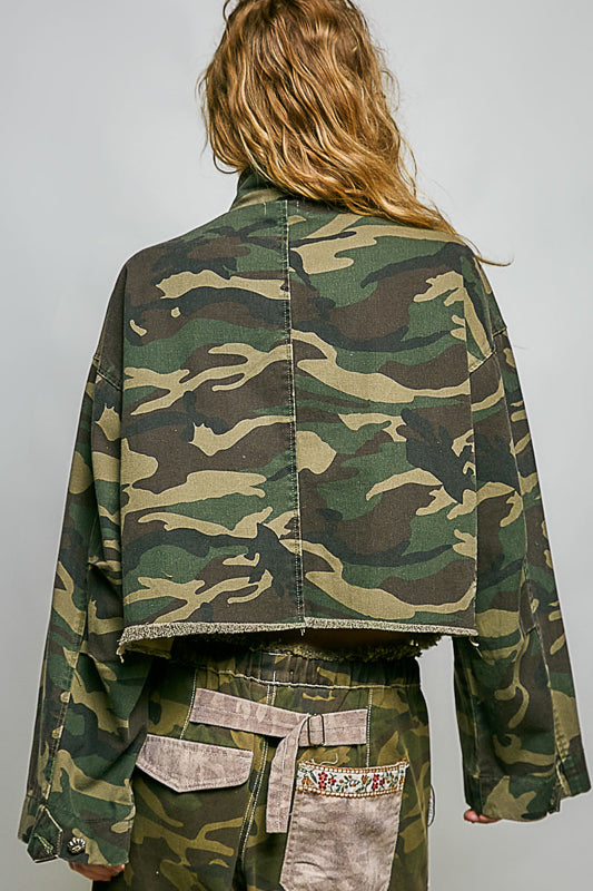POL Oversized Camo Jacket