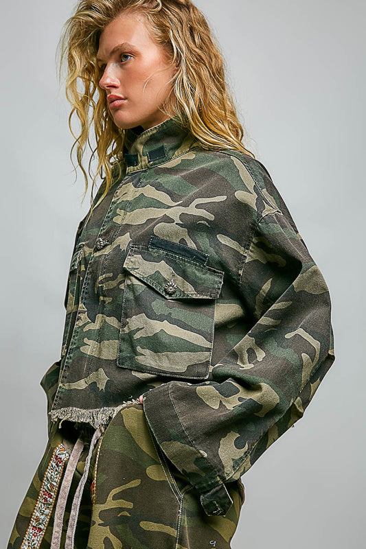 POL Oversized Camo Jacket