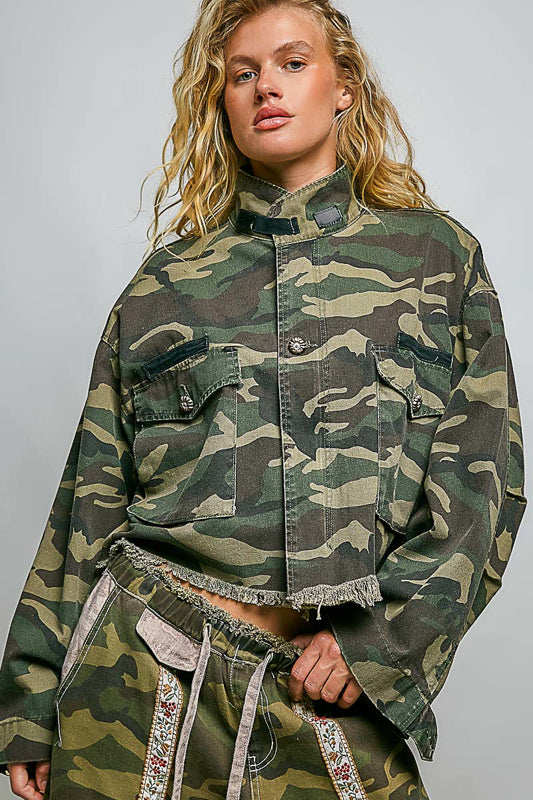 POL Oversized Camo Jacket