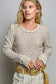 POL Ditzy Flower Ribbed Top