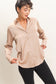 Hyfve / Double Zero Silky Satin Collared Top