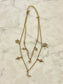 Stars and Moon Charm Choker Necklace