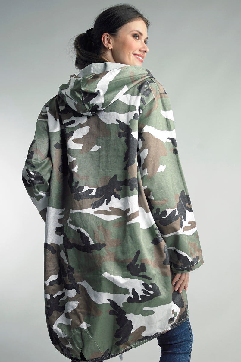 Tempo Paris Oversized Camo Jacket