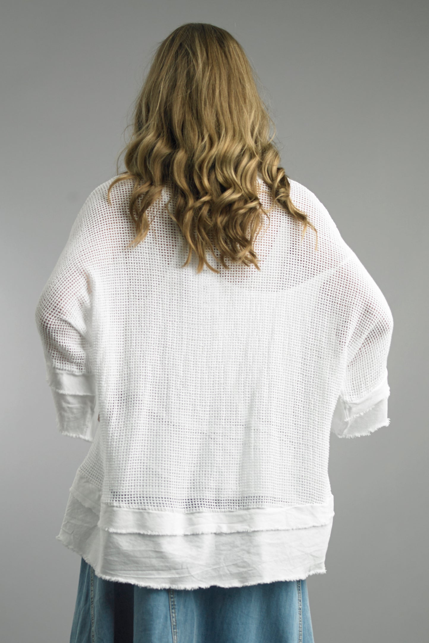 Tempo Paris Cotton Mesh Top w/ Cami