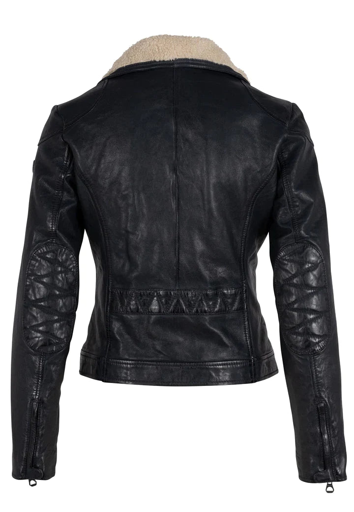 Mauritius Jenja CF Navy Leather Jacket