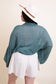 Flounce Sleeve Kimono Wrap Top