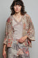 POL Mixed Media Button Up Hoodie