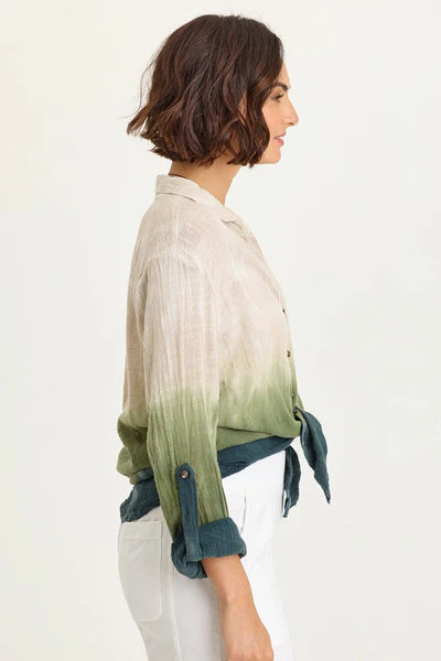 XCVI Wearables Tie Dye Porter Top