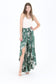 Angie Tropical Ruffle Wrap Pants