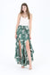 Angie Tropical Ruffle Wrap Pants
