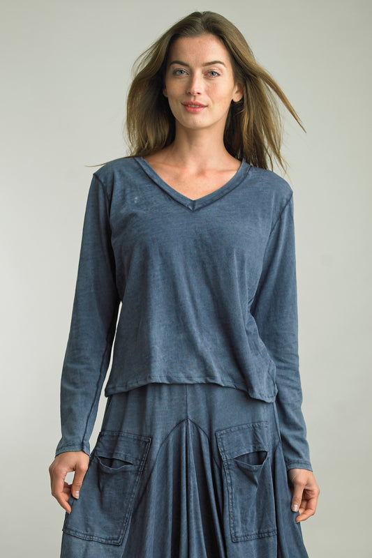 Tempo Paris V Neck Cotton Tee