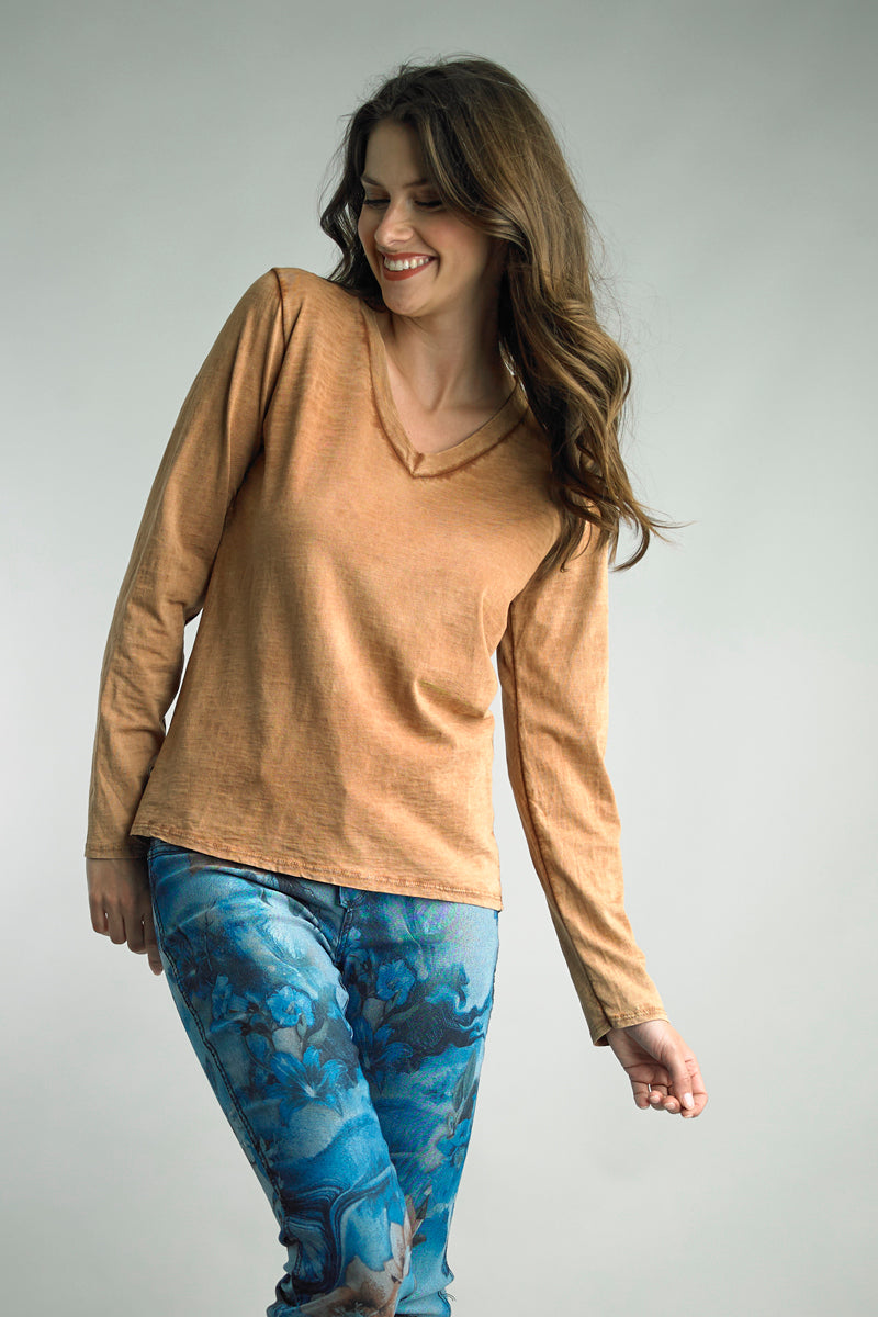 Tempo Paris V Neck Cotton Tee