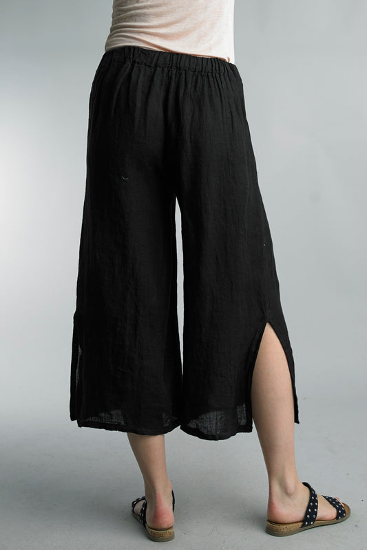 Tempo Paris Cropped Linen Pants
