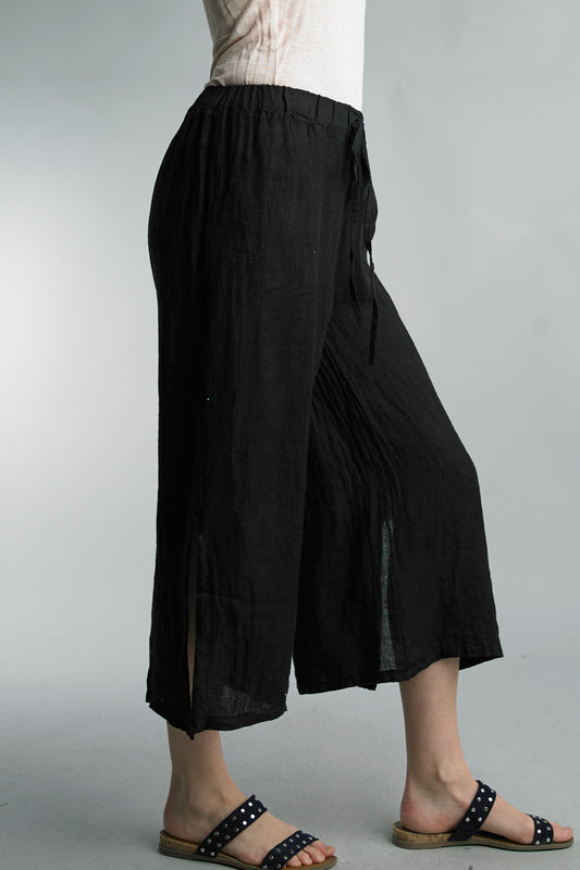 Tempo Paris Cropped Linen Pants