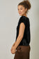 Mystree Velvety Drape Neck Top