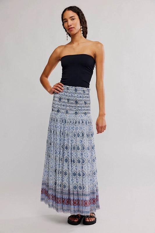 Free People Ravenna Printed Maxi Skirt / Dress