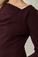 Mystree Asymmetrical Draped Ribbed Top