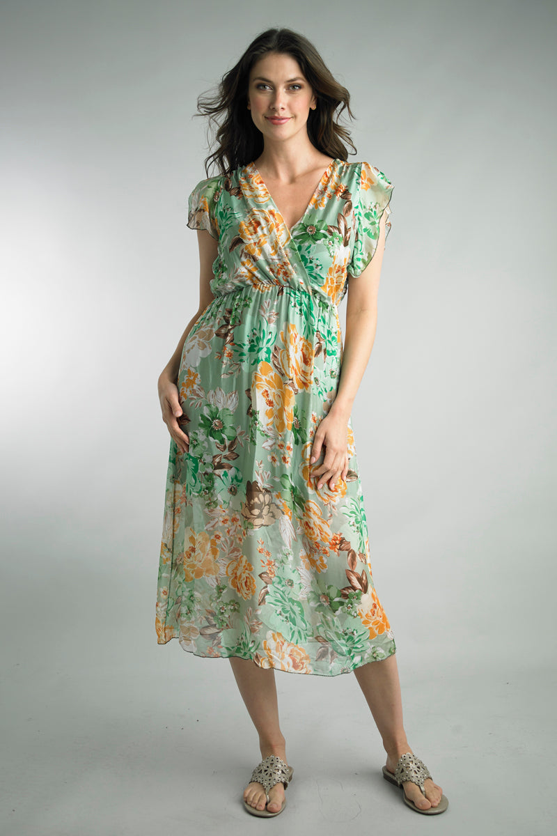 Tempo Pars Silk Floral Dress