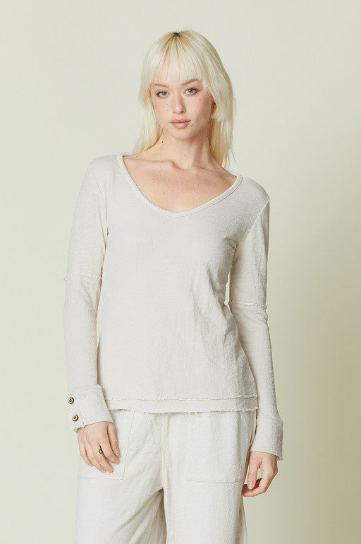 American Able 2 Button Cuff Top