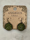 Pave Crystal Circle Earrings