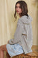 Bucketlist V-neck Striped Hoodie Top