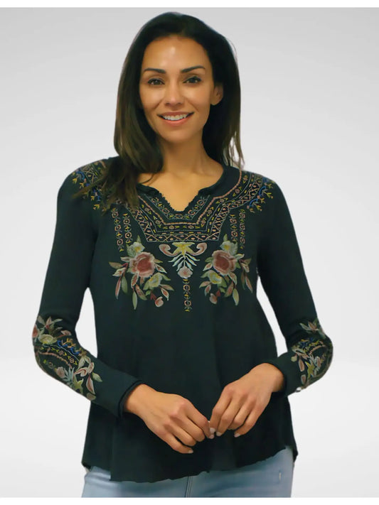 Caite & Kyla Embroidered Paola Top