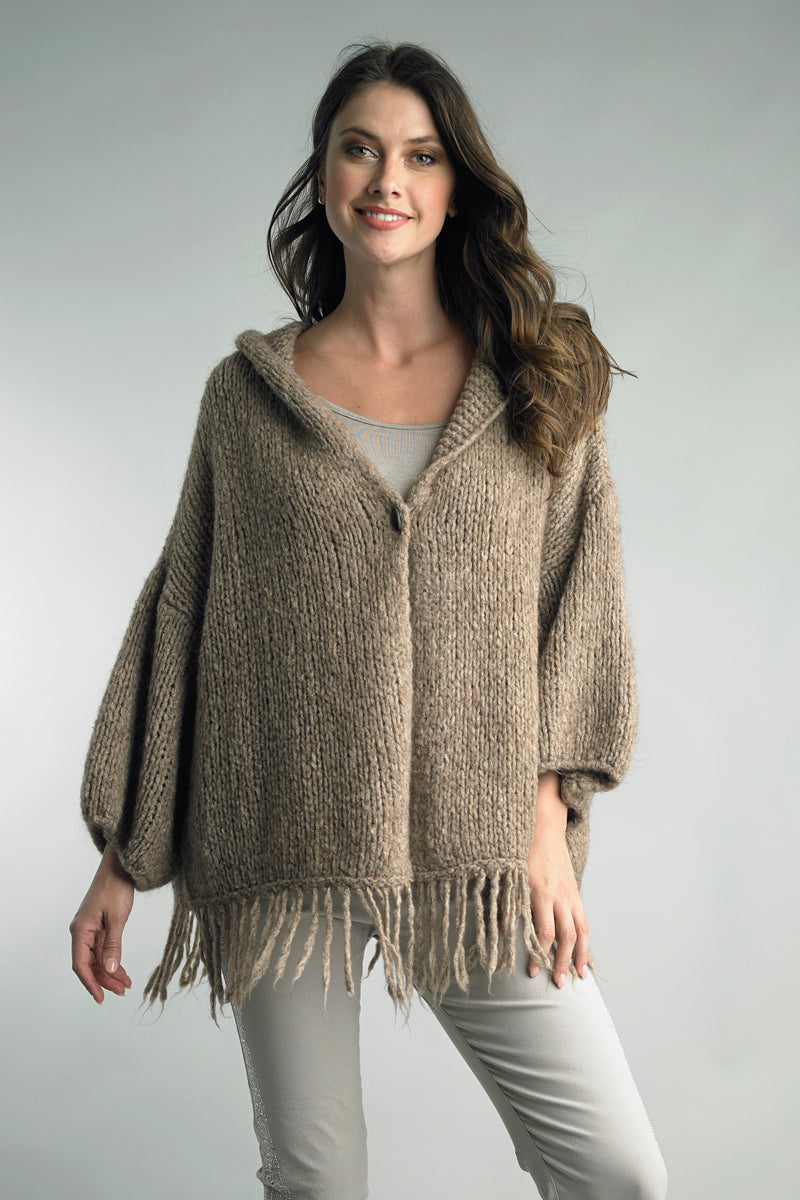 Tempo Paris Starry Fringe Cardigan