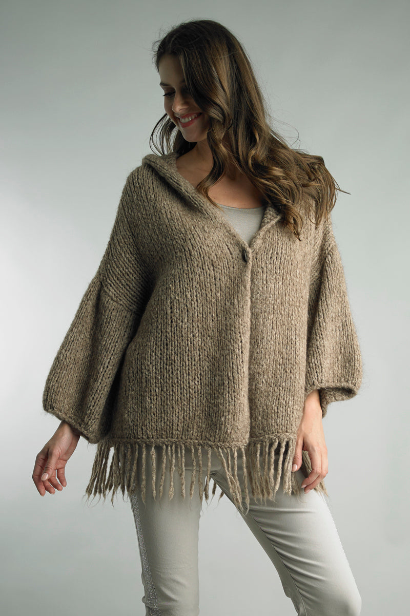 Tempo Paris Starry Fringe Cardigan