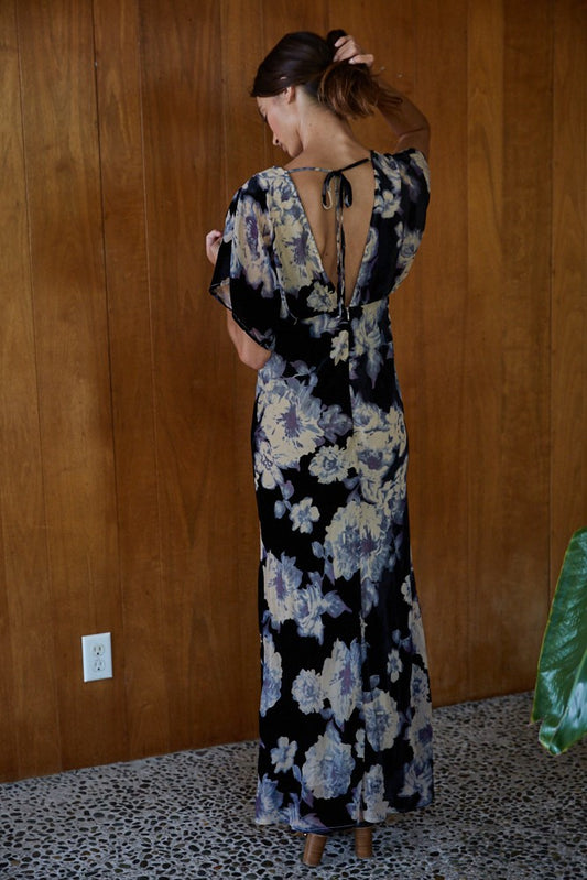 By Together Ember Flora Velvet Dress