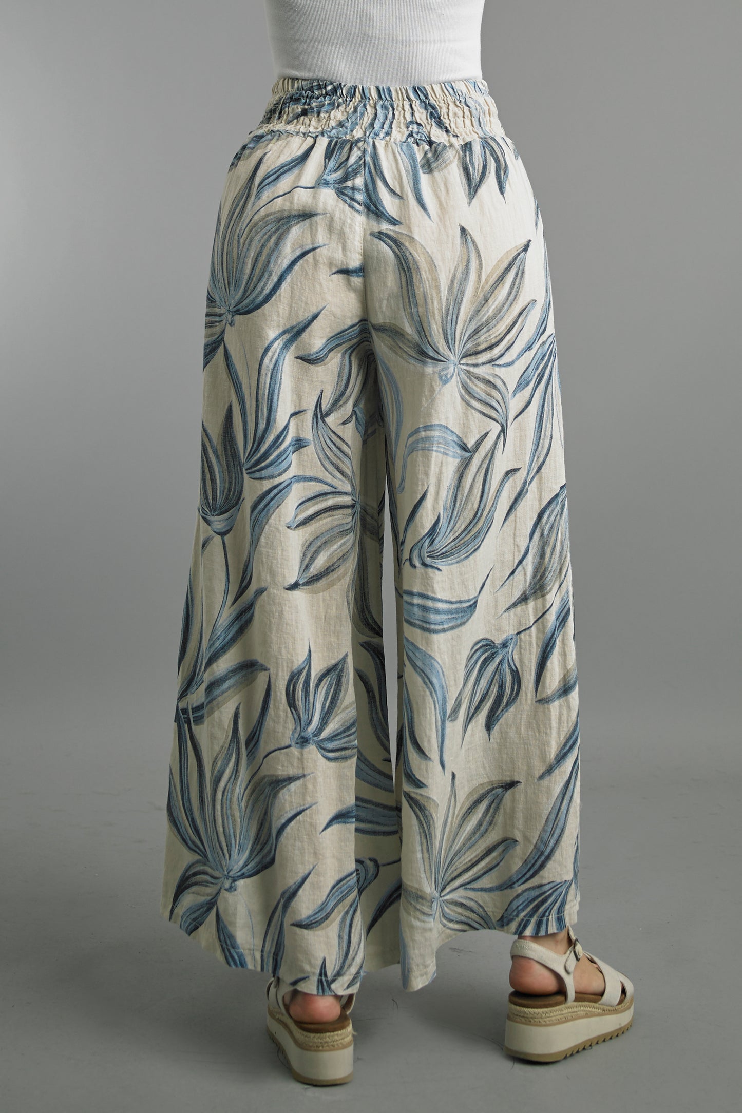 Tempo Paris Printed Linen Pants