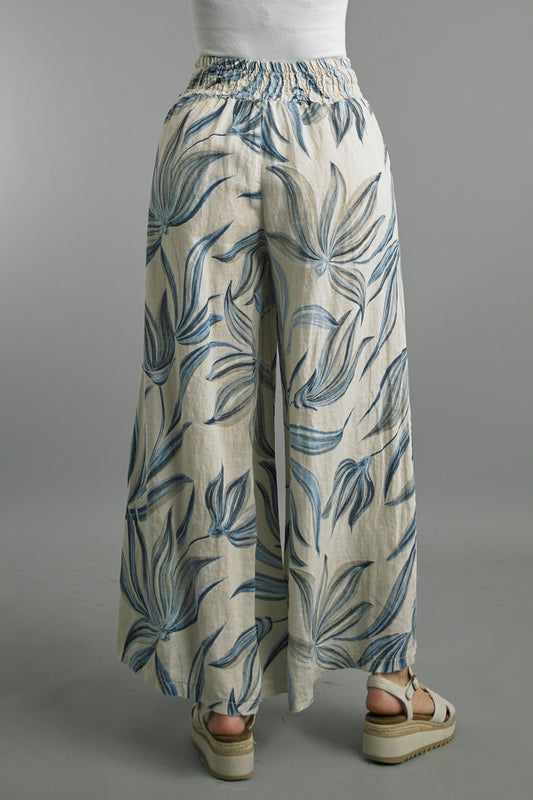 Tempo Paris Printed Linen Pants