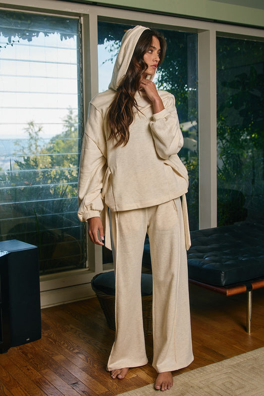 Bucketlist Side-tie Oversized Hoodie