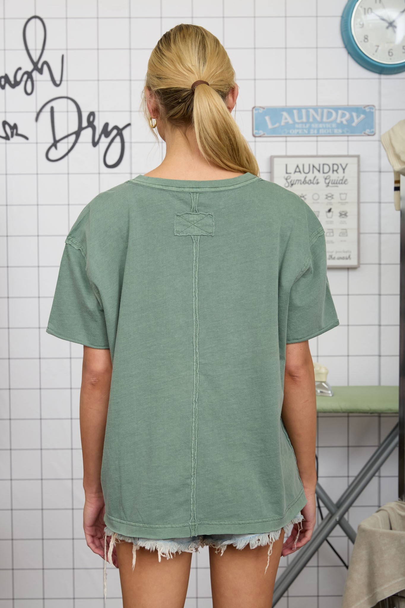 Blu Pepper Relaxed V Neck Top