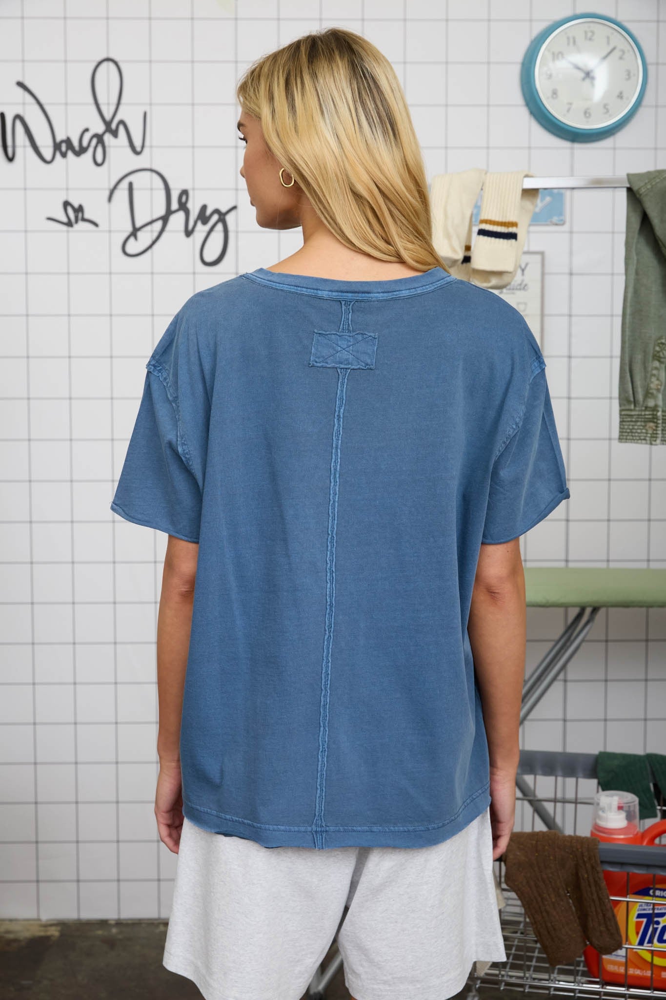 Blu Pepper Relaxed V Neck Top