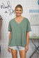 Blu Pepper Relaxed V Neck Top