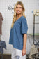 Blu Pepper Relaxed V Neck Top