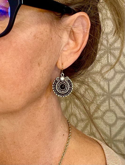 Pretty Crystal Embellished Earrings