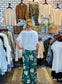 Angie Tropical Ruffle Wrap Pants