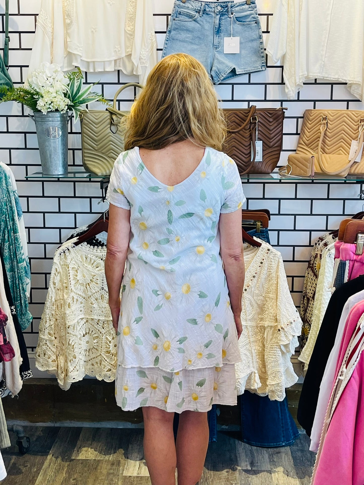 Tempo Paris Cap Sleeve Dress