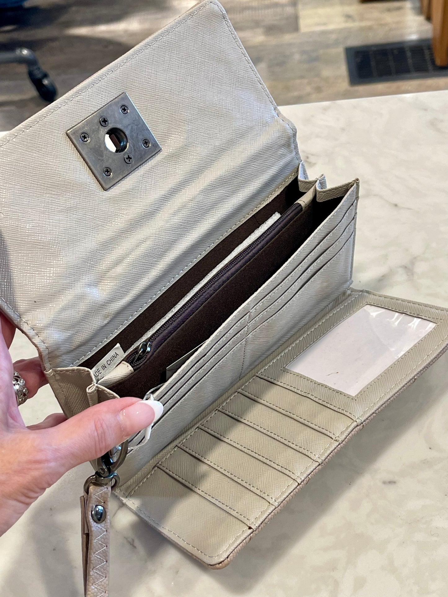 Modern Boston Wristlet