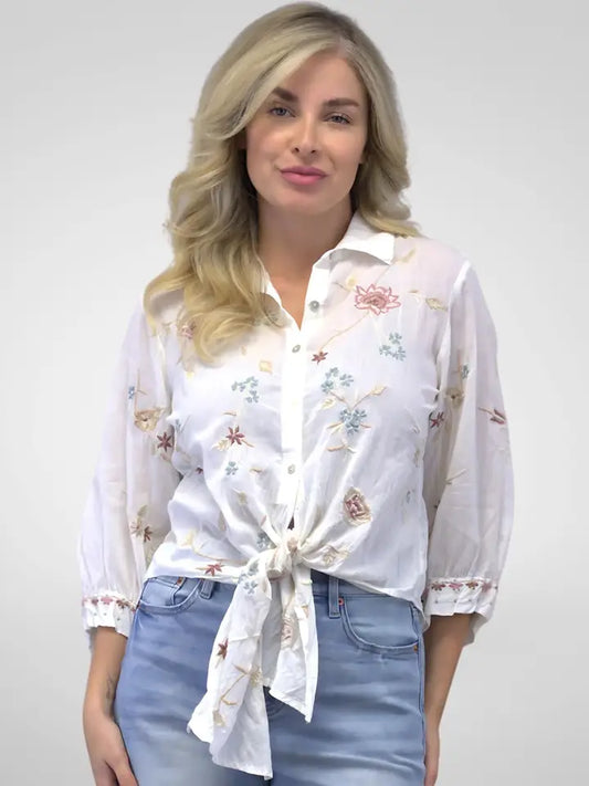 Kyla Seo Floral Gia Blouse