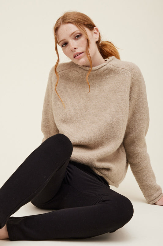 Grade & Gather Rolled Edge Loose Sweater