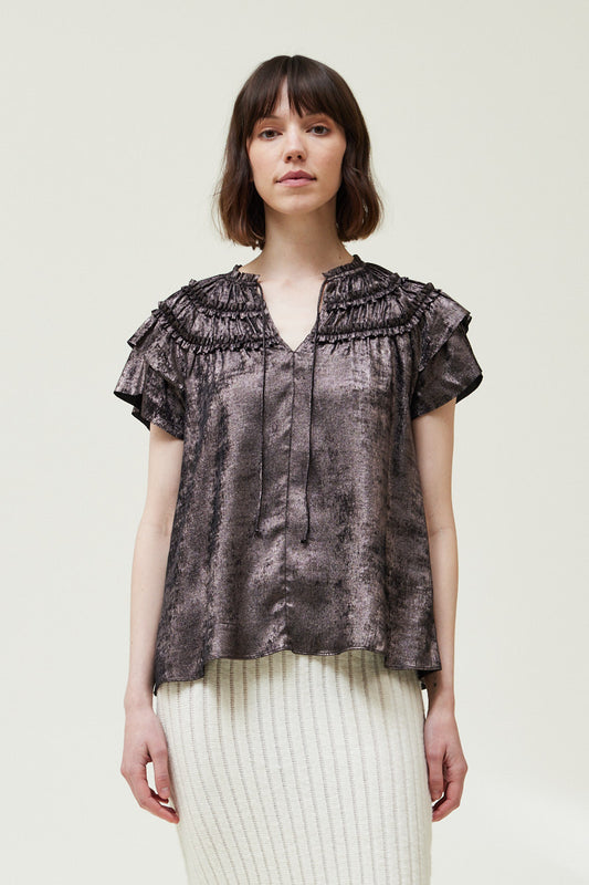 Grade & Gather Ruffle Trim Top