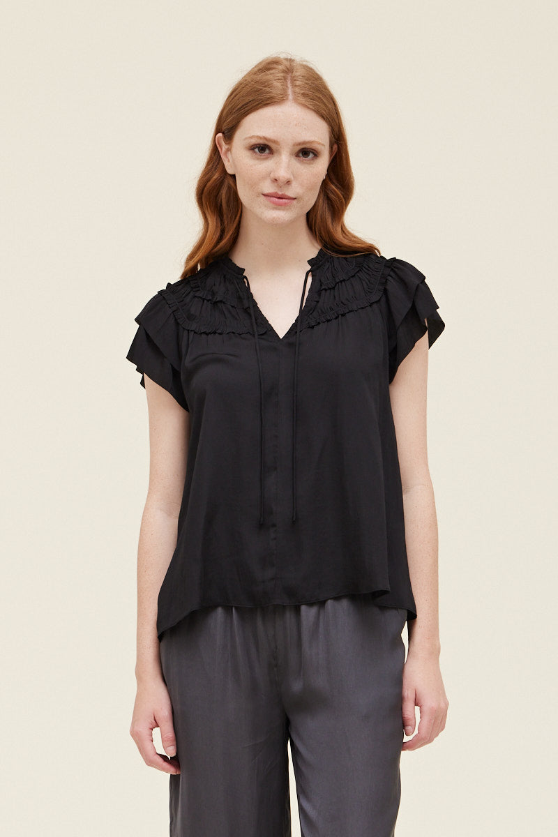 Grade & Gather Ruffle Trim Top