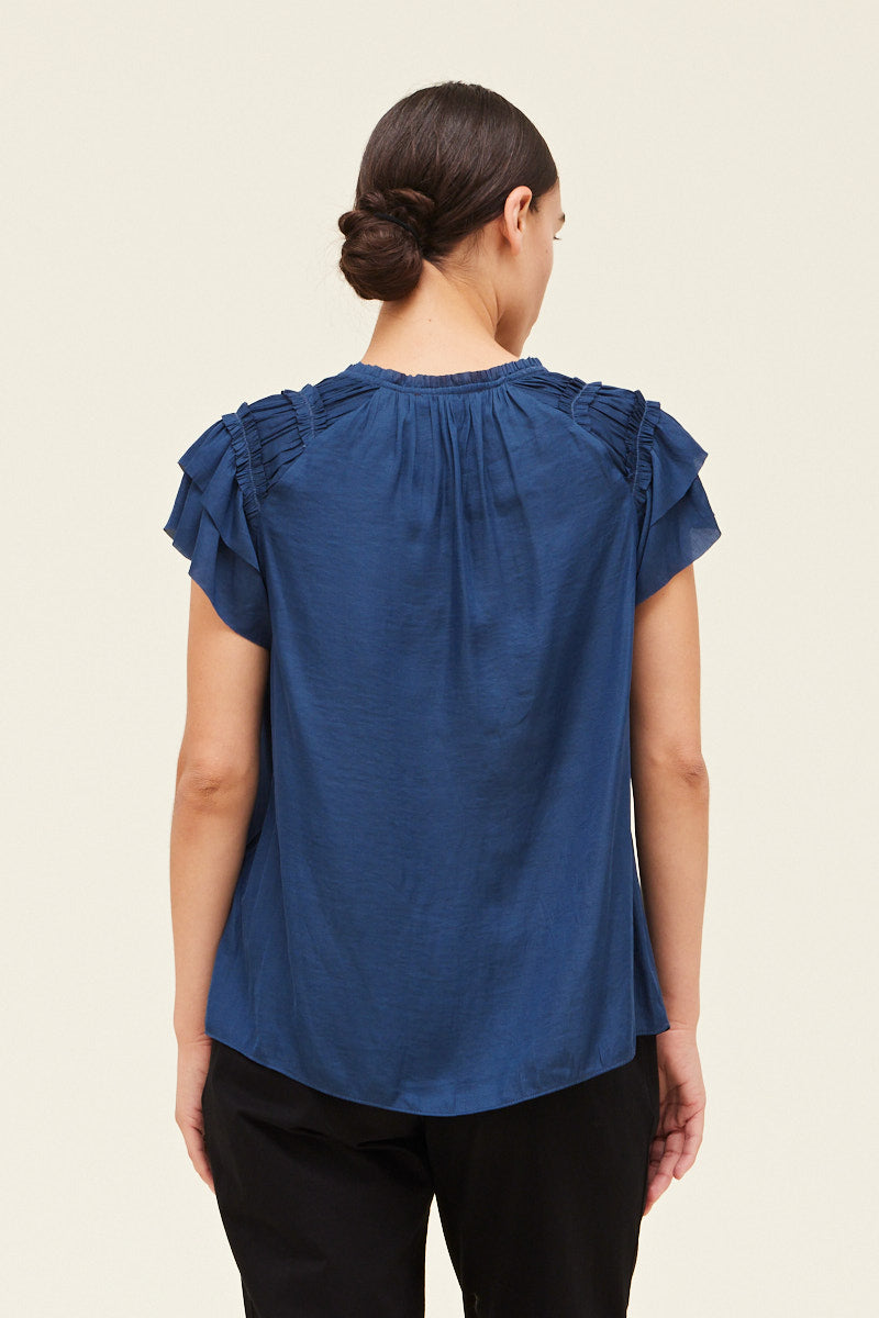 Grade & Gather Ruffle Trim Top