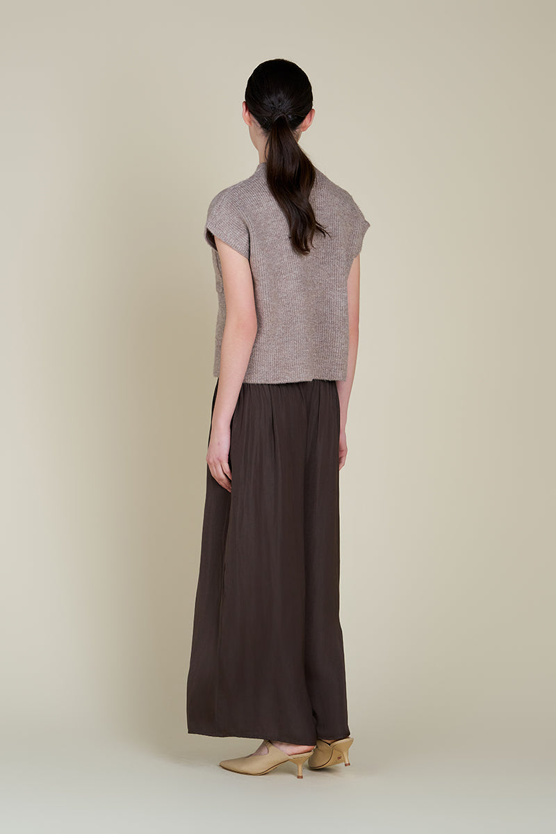 Grade & Gather Wide Leg Satin Pants