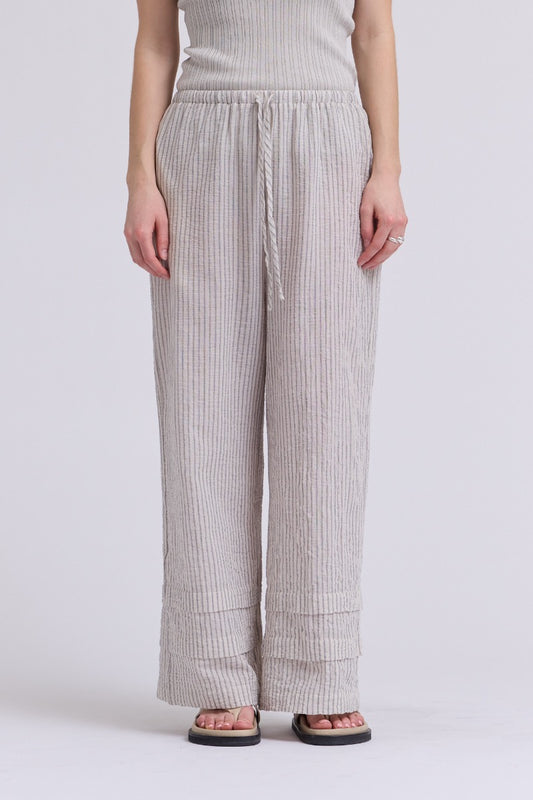 Grade & Gather Striped Drawstring Pants