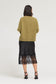 Grade & Gather Lace Trim Satin Skirt