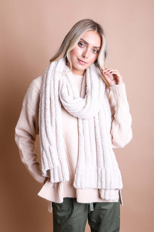 Ultra Soft Boucle Knit Scarf